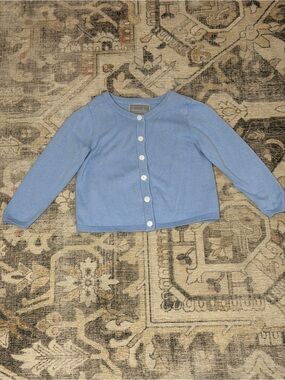 Honesty Blue Cotton Cardigan